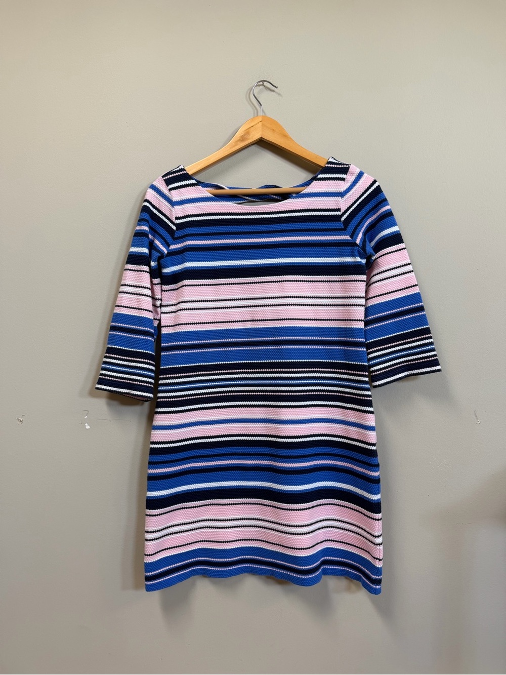 Lily Pulitzer Striped Quarter Sleeve Bay Dress Size Small